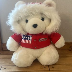 Dayton Hudson Vintage 1989 SantaBear Plush Christmas Trans Antarctica Explorer